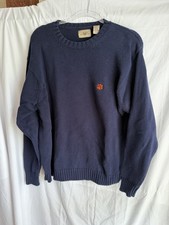 Vintage 90s Sweater Vesi Clemson Tigers XL Sportswear Navy 100 Cotton