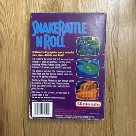 Nintendo NES Snake Rattle N Roll UK Version, Complete with Box and Manual PAL