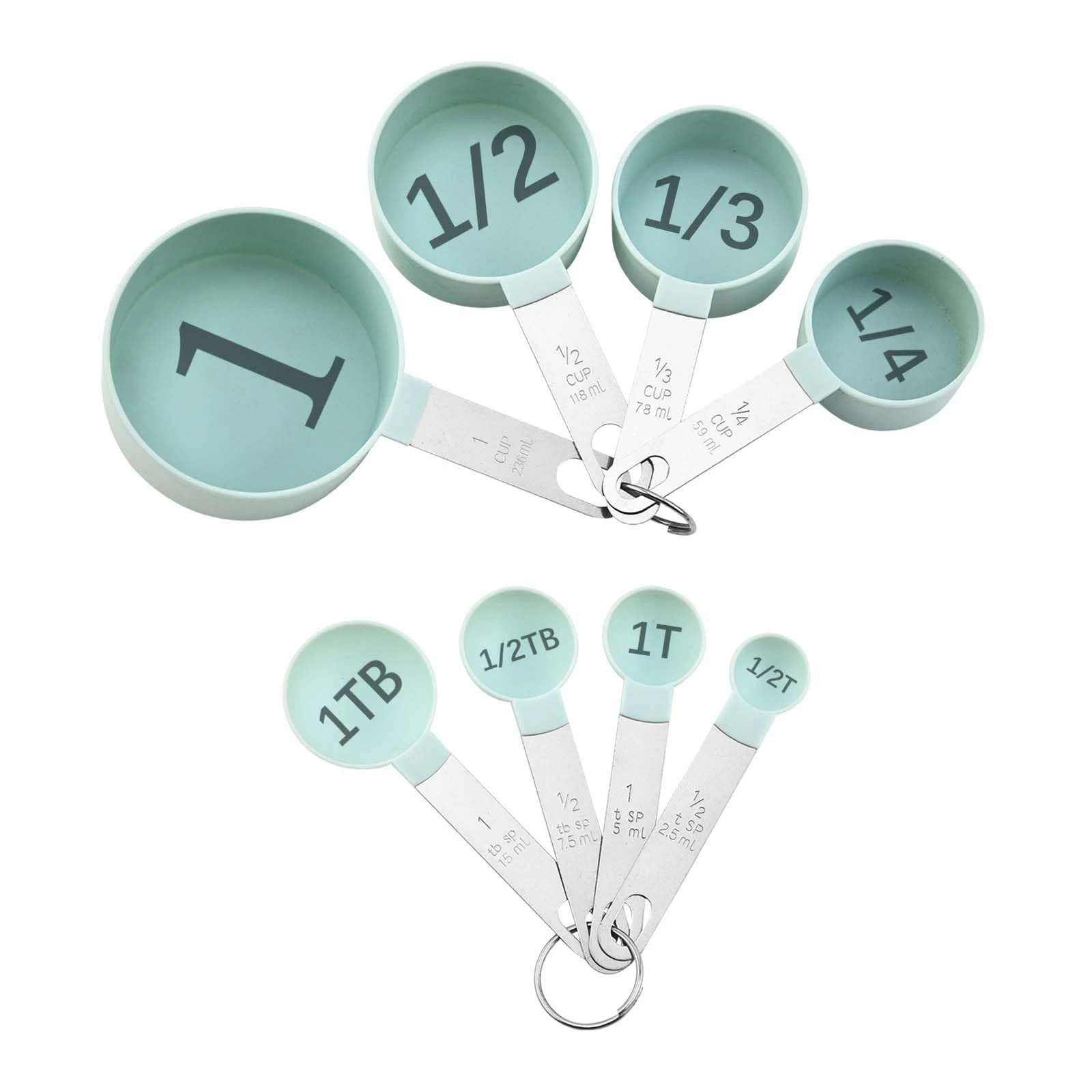Easy to Read Measuring Cups & Spoons Set for Visually Impaired, Stackable Cup...
Opens in a new wind