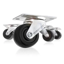 POWERTEC 2 Inch Swivel Caster Wheels Set of 4 with 160 lbs Loads, Heavy Duty ...