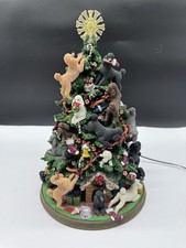 Danbury Mint Poodle Christmas Tree Lighted Re...