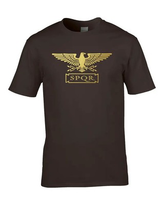 STANDARD SPQR - Roman Empire Metallic Gold Eagle - Herren T-Shirt