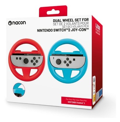 NACON Lenkräder für Joycon 2er Set Steuerrad für Nintendo Switch 2  Rot