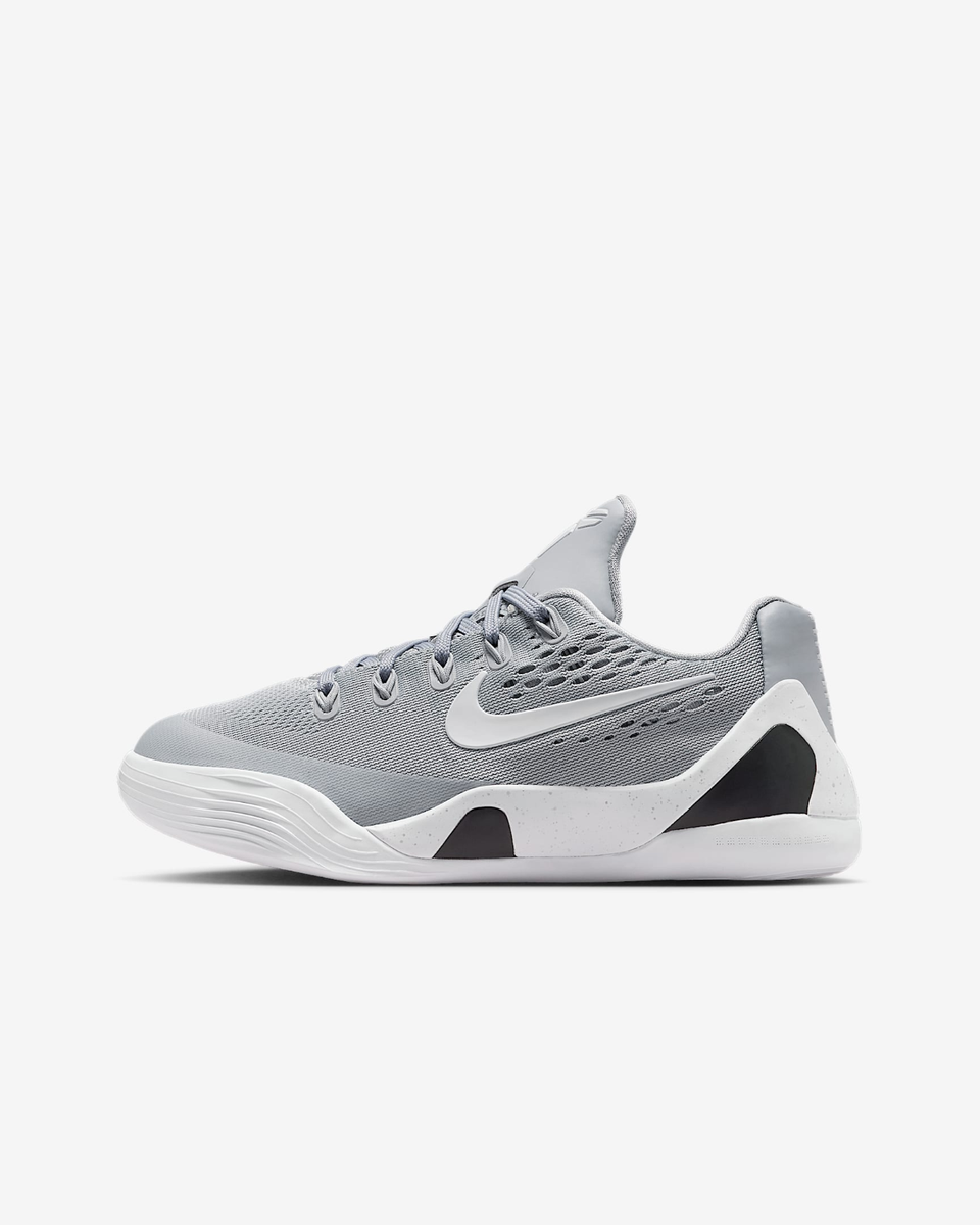 Nike GS Kobe 9 Elite Low Wolf Gray White FV3607-004 Size 3.5Y-7Y