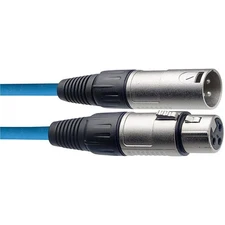 Stagg XLR Microphone Cable 20 ft. - Assorted Colors Blue