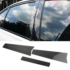 Carbon Fiber Car Window Door B Pillar Trim Cover For Bmw 5 Series E60 2004-2010