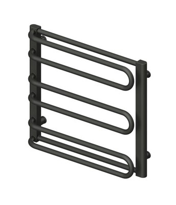 Demeter Design Heizkörper Badezimmerheizkörper Schwarz strukturiert 48/55