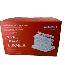 ZOSI 16CH 1080P Home Security Camera System 12 Cameras with 2TB HDD Night Vision