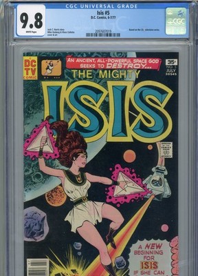 ISIS #5 MT 9.8 CGC WHITE PAGES BASED ON CBS TV SERIES VOSBERG COVER AND ART HARR