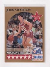 1990 NBA Hoops All-Star Weekend # 25 John Stockton Nice Card