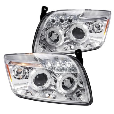 Fits 2007-2012 Dodge Caliber Led Halo Projector Headlights Lamp Left+Right 07-12