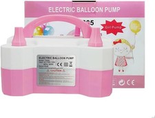 Pompa Elettrica per Palloncini, Gonfiatore Elettrico per Palloncini  600W，ROSA