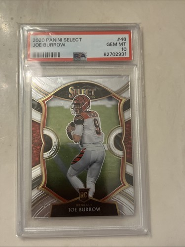2020 Panini Select - Concourse Joe Burrow #46 (RC) PSA 10