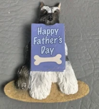 CUTE Willabee & Ward Magnet Dog W&W MBI Schnauzer Father's Day