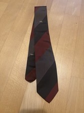 Edsor Kronen Herren Krawatte Blau-grau-rot gestreift (100% Seide)