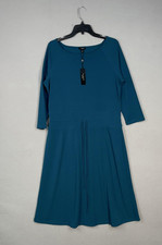Talbots Dress Womens 14 Teal Blue Minimalist Coastal Business Casual Flowy Comfy