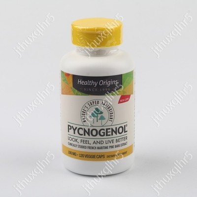 Healthy Origins Pycnogenol 100 mg | 120 Veggie Capsule（1pack）