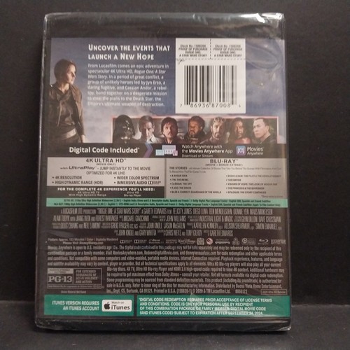 ROGUE ONE (2016, dir. Edwards) NEW / SEAKED 4K UHD + BLURAY Ultimate REGION FREE - Picture 2 of 3