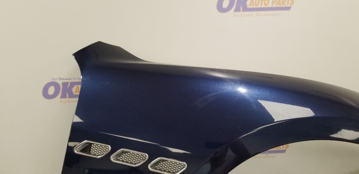 09 MASERATI GRANTURISMO FENDER ASSEMBLY FRONT RIGHT PASSENGER BLUE