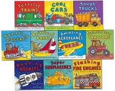 Amazing Machines Truckload Children Collection 10 Books Set (TERRIFIC TRAINS
