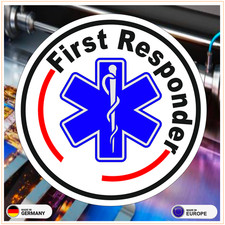 Star of Life First Responder Rundlogo  - normale/retroreflektierende Aufkleber