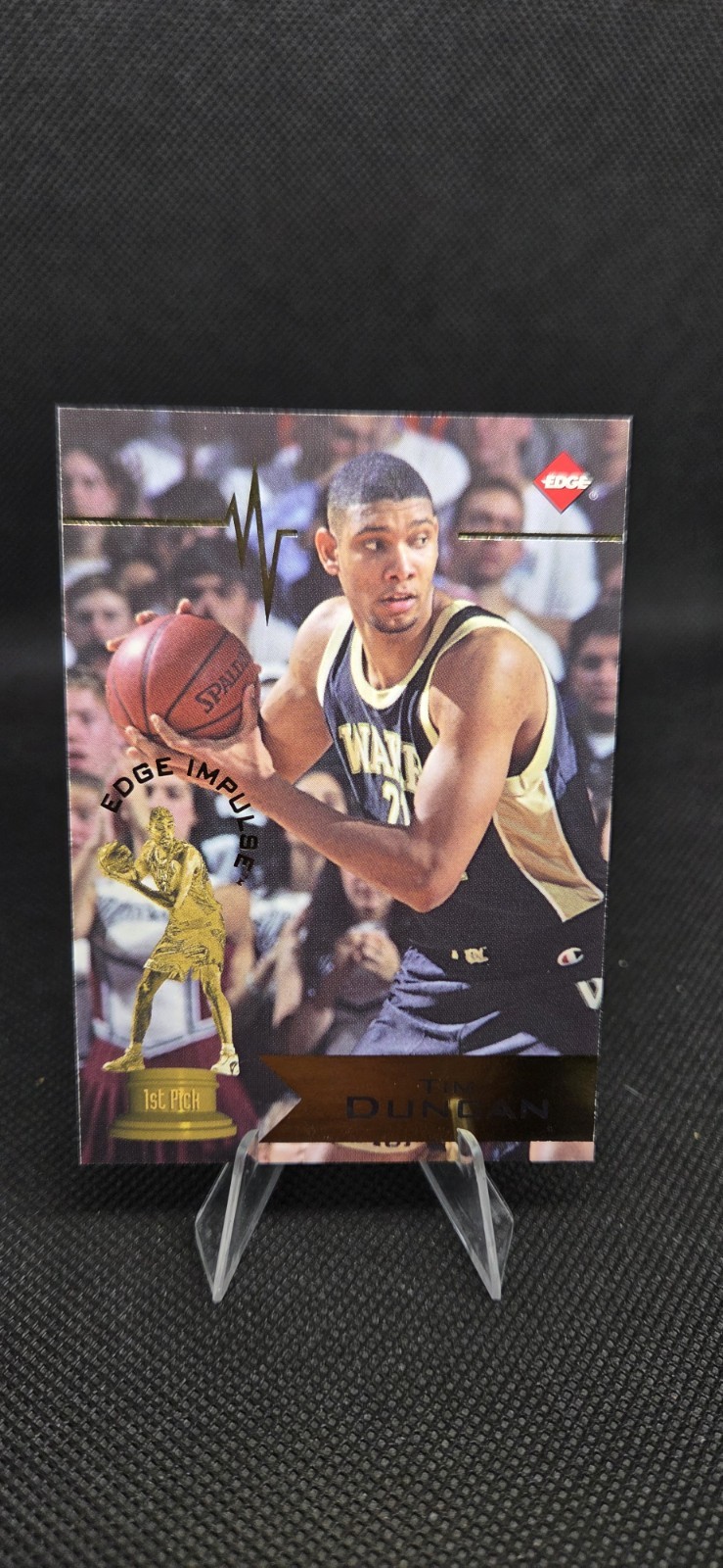 1997 Collector's Edge Edge Impulse - Tim Duncan #1 Gold RC! HOF! ROY! MVP!