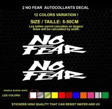 2 NO FEAR Sticker Genuine Decal Sticker WATERPROOF STICKERS