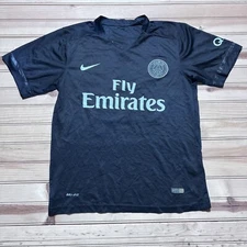 2015/16 Nike PSG Paris Saint Germain Jersey 3RD Soccer Kit Black #18 Size Medium