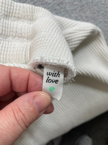 Lorna Jane Pant Woman Small White Waffle Knit Sweatpant Jogger Athleisure Lounge - Picture 7 of 7