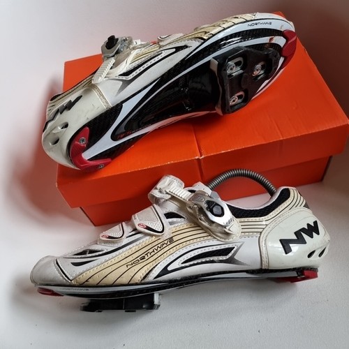 Northwave Typhoon Evo SBS CARBON Rennradschuhe weiß neu aus altem Lagerbestand Größe 8 - Bild 6 von 6