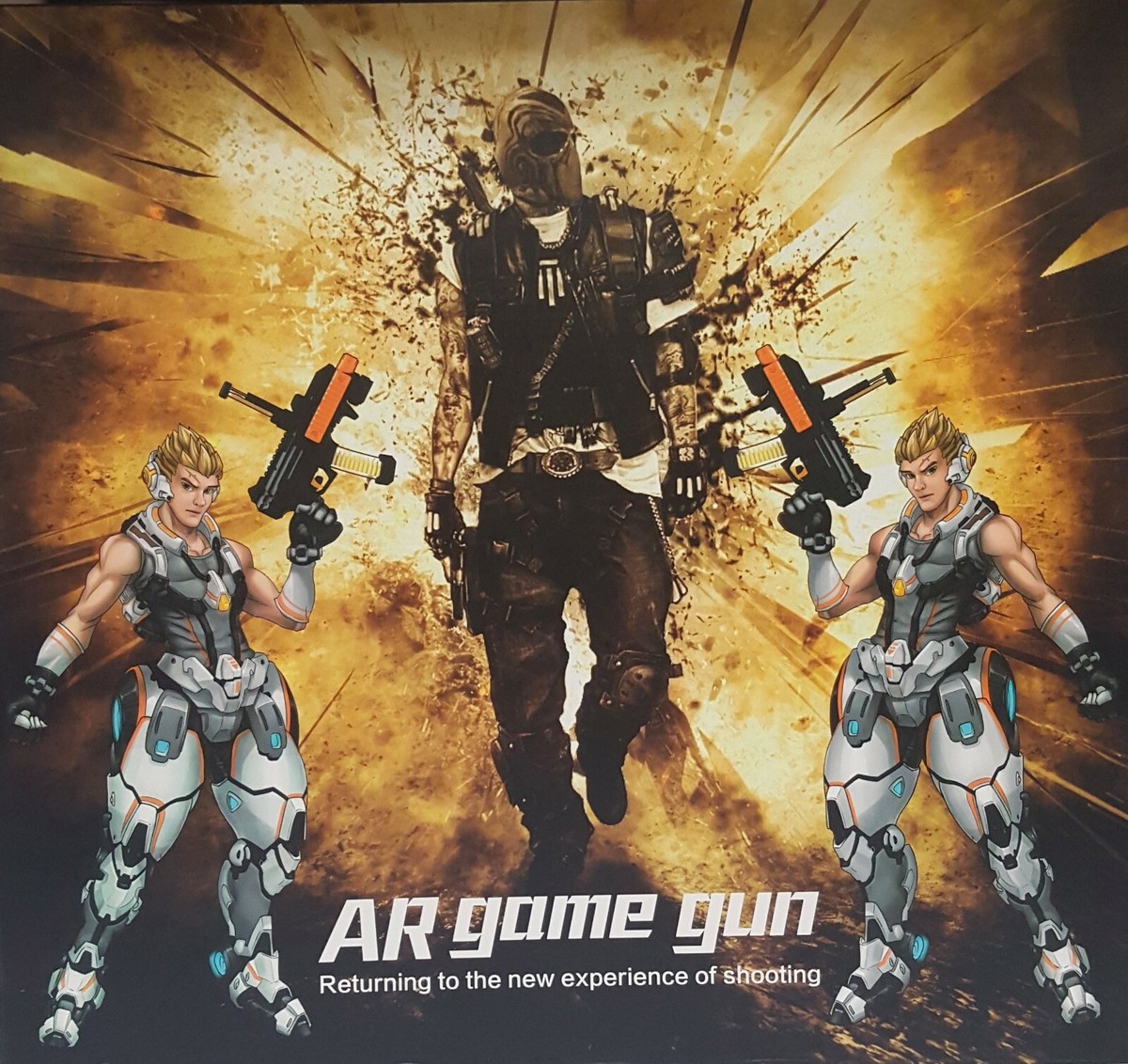 AR GUN Shooting Game Bluetooth Controller w/ Super Battery