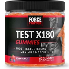 Force Factor Test X180 Gummies - Boost Testosterone & Maximize Masculinity