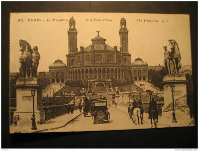 Palais Du Trocadero Stage Coach Auto Car Palace Post Card France PARIS