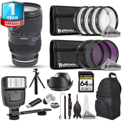 Tamron 28-75mm f/2.8 Di III VXD G2 Lens - 19pc 64GB Pro Bundle+ 1 Yr Warranty