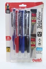 Pentel 26118 Twist Erase 0.5 mm Fine Click Mechanical Pencil w/ Refill Pack of 6