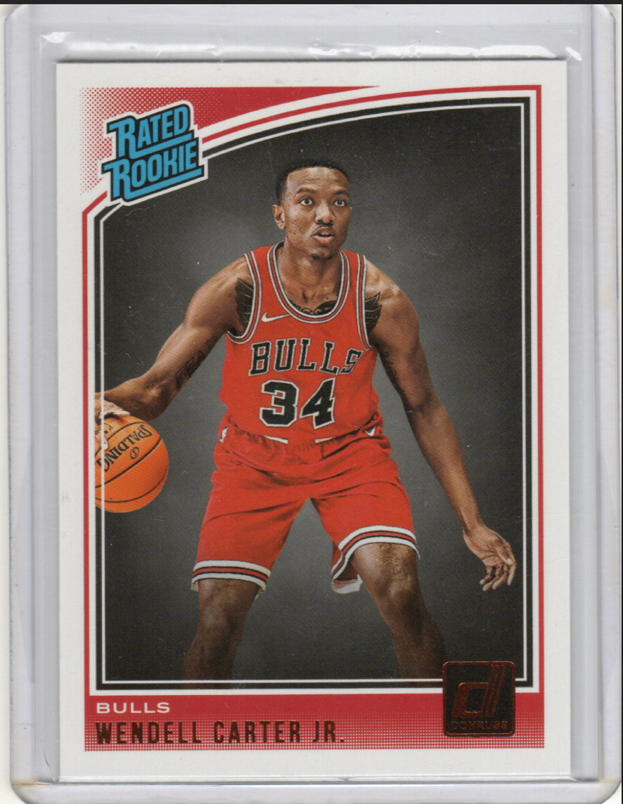 2018-19 Bulls Wendell Carter Jr. Donruss Rated Rookie Base - Magic Star Center