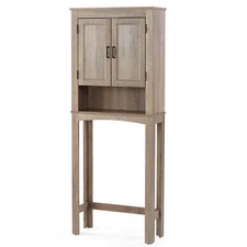 Over The Toilet Bath Cabinet Bathroom Space Saver Storage Organizer Rustic Grey