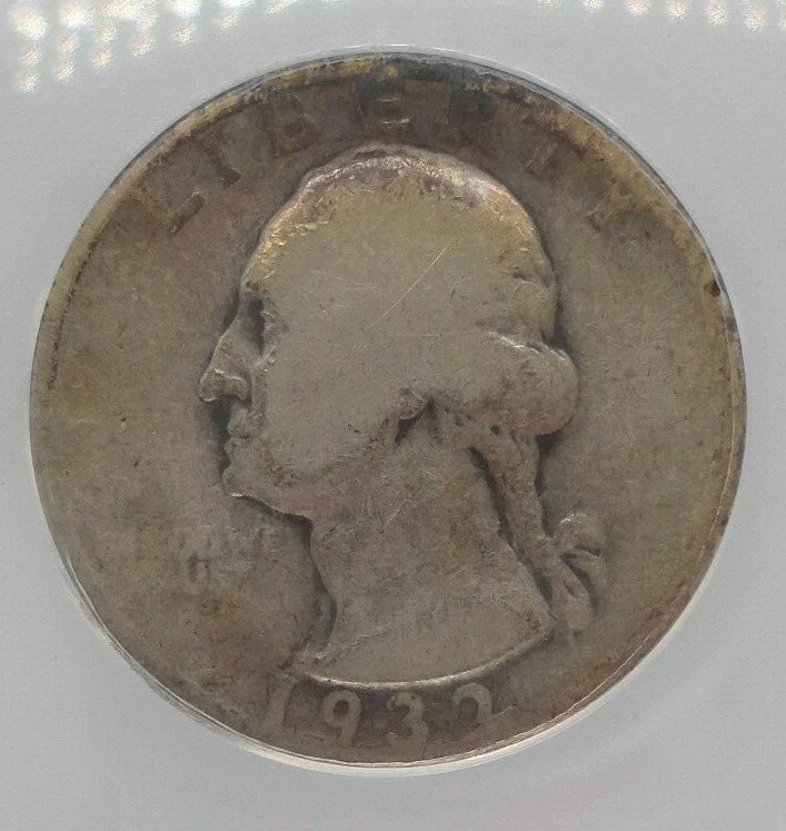 Key Date 1932 D Washington Quarter Good 4 ANACS  - Image 3 of 4