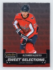 2020-21 O Pee Chee Platinum Alexander Alexeyev Sweet Selections Rookie RC