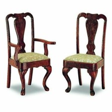 Sillón Mini Mundus Casa de Muñecas Reina Ana - 2 Piezas - Kit de Muebles