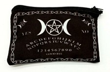 Amazing Triple Moon Ouija Board Purse Coin Zipper Wicca Bag