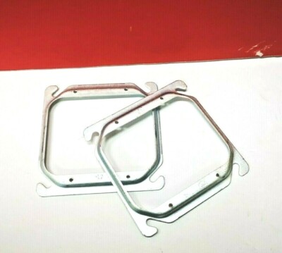 ONE 4'' Square Box Tile Cover STEEL RING 1/4'' Raised 2-Device RACO 777 NEW 8470B