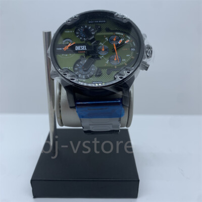 New Diesel DZ7477 Mr.Daddy 2.0 Green Dial Black Stainless Steel