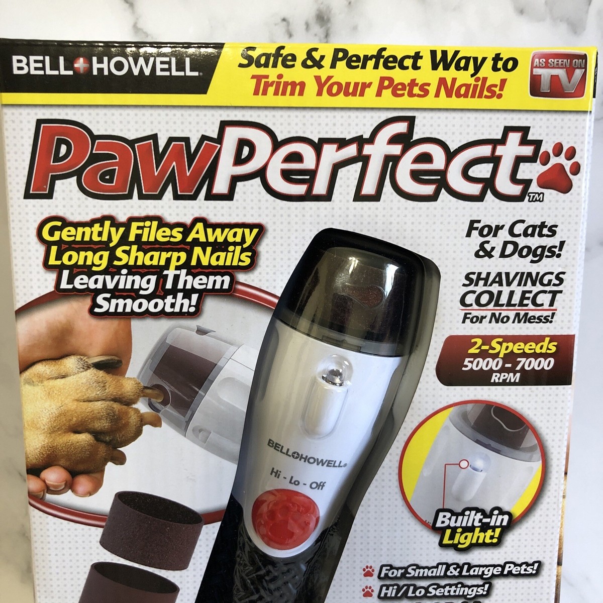 Paw Perfect Cats-dogs Easy and Safe Pet Nail Filer and Trimmer -As