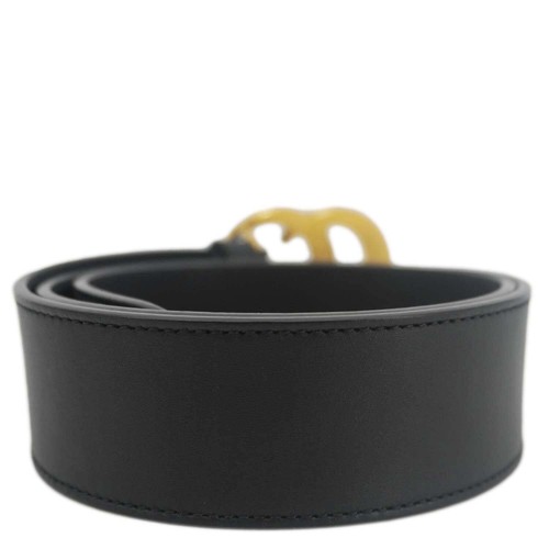 GUCCI Double G Marmont Buckle Smooth Leather Belt Black 400593 - Picture 5 of 9
