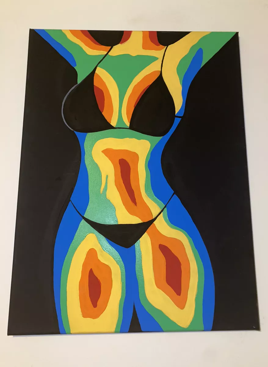 Body painting on on sale canvas