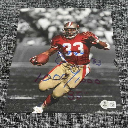 ROGER CRAIG SIGNED AUTOGRAPH 8X10 PHOTO SAN FRANCISCO 49ERS BECKETT BAS COA