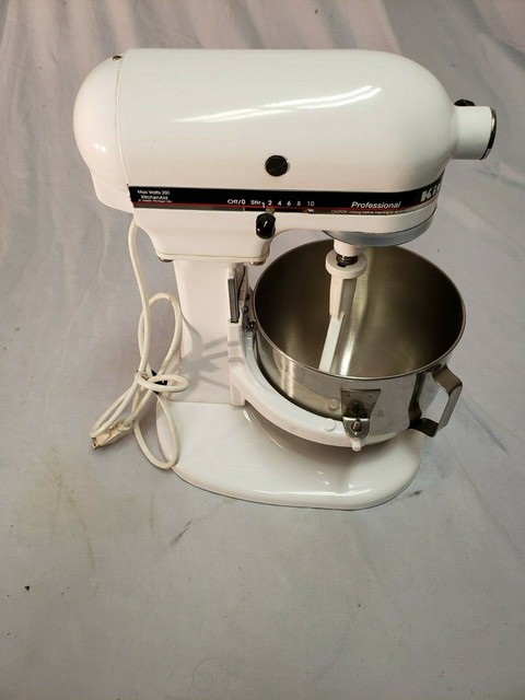 Kitchenaid Professional 5 Qt Mixer White Ksm50pwh For Sale