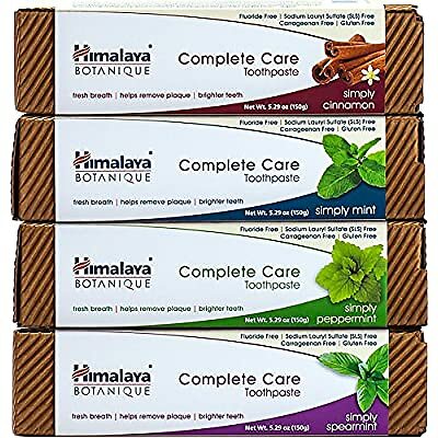 Himalaya Complete Care Toothpaste Variety Pack, Mint, Cinnamon, Peppermint and S