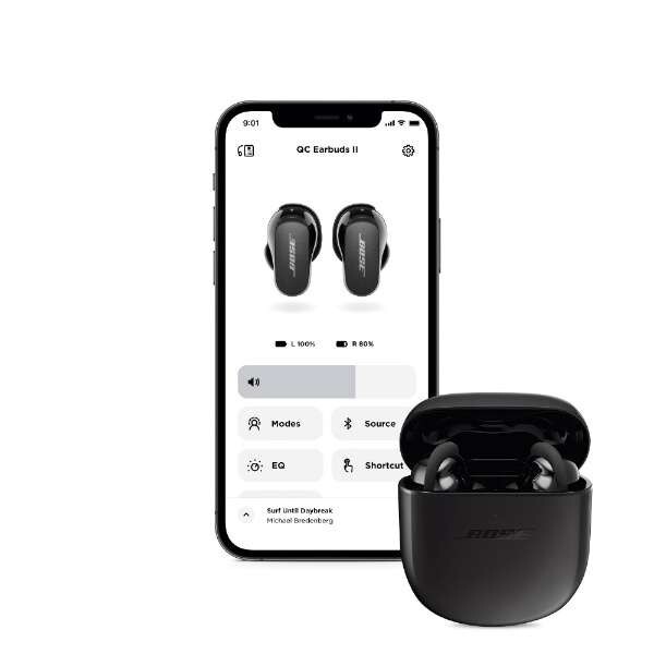 イヤホン BOSE QuietComfort Earbuds II TripleBlack Bose QuietComfort Earbuds II True Wireless Noise Cancelling